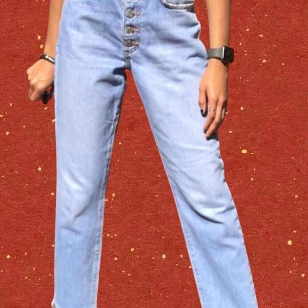 High waisted mom jeans